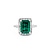 Ring .82ctw Round Diamonds 3.77ct Emerald Platinum Sz6.5 7.8g 225030039
