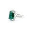 Ring .82ctw Round Diamonds 3.77ct Emerald Platinum Sz6.5 7.8g 225030039