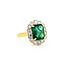 Ring .60ctw Round Diamonds 2.99ct Emerald 14ky Sz7 3.7g 225030042