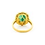 Ring .60ctw Round Diamonds 2.99ct Emerald 14ky Sz7 3.7g 225030042