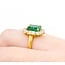 Ring .60ctw Round Diamonds 2.99ct Emerald 14ky Sz7 3.7g 225030042