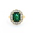 Ring .60ctw Round Diamonds 2.99ct Emerald 14ky Sz7 3.7g 225030042