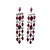 Earrings 3.69ctw Round Diamonds 13.70ctw GIA Burmese Ruby Platinum 70x14.5mm 22.9g 225030023