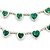 Necklace 10.27ctw Round Diamonds 19.65ctw Emerald 14ky 18" 39.2g 225030036