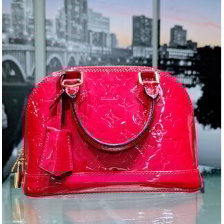 Handbag Louis Vuitton Alma Vernis Pink BB W/strap 125035036