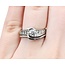Ring Channel 0.37ct Round Diamond .32ctw Near Colorless Diamonds 14kw 8.8mm Sz6.5 6.8g 225020009