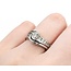 Ring Channel 0.37ct Round Diamond .32ctw Near Colorless Diamonds 14kw 8.8mm Sz6.5 6.8g 225020009