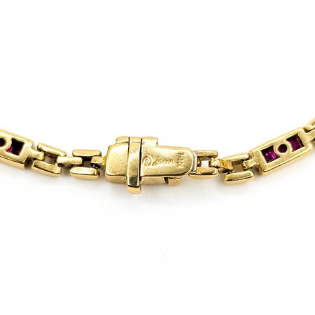Bracelet 4.00ctw Ruby 14ky 7.75" 18.6g 225020008