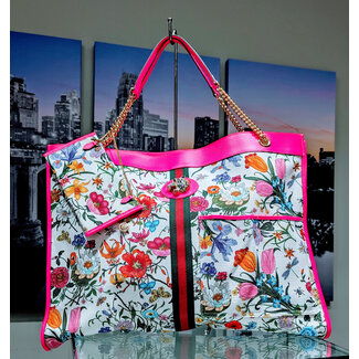 Handbag Gucci Flora Rajah Maxi Tote 125035011