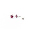 Earrings .15xtw Round Diamonds 1.20ctw Ruby 14kw 1.96g 225020007