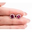 Earrings .15xtw Round Diamonds 1.20ctw Ruby 14kw 1.96g 225020007