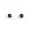 Earrings .15xtw Round Diamonds 1.20ctw Ruby 14kw 1.96g 225020007