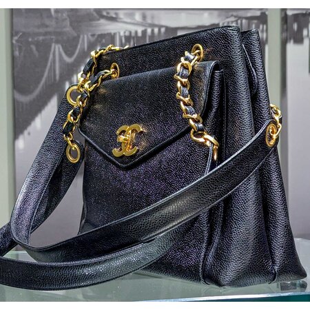 Handbag Chanel Supermodel XL Tote Grained Leather 1995 125035015