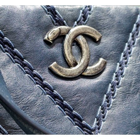 Handbag Chanel V Stich 2Way Navy Shopping Tote 125035021