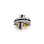 Pendant Crossover Slide 1.69ctw Round Diamonds 2.07ctw Sapphires 18ktt 20.5x20.5mm 10.57g 225030052