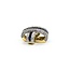 Pendant Crossover Slide 1.69ctw Round Diamonds 2.07ctw Sapphires 18ktt 20.5x20.5mm 10.57g 225030052