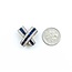 Pendant Crossover Slide 1.69ctw Round Diamonds 2.07ctw Sapphires 18ktt 20.5x20.5mm 10.57g 225030052