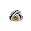 Pendant Crossover Slide 1.69ctw Round Diamonds 2.07ctw Sapphires 18ktt 20.5x20.5mm 10.57g 225030052