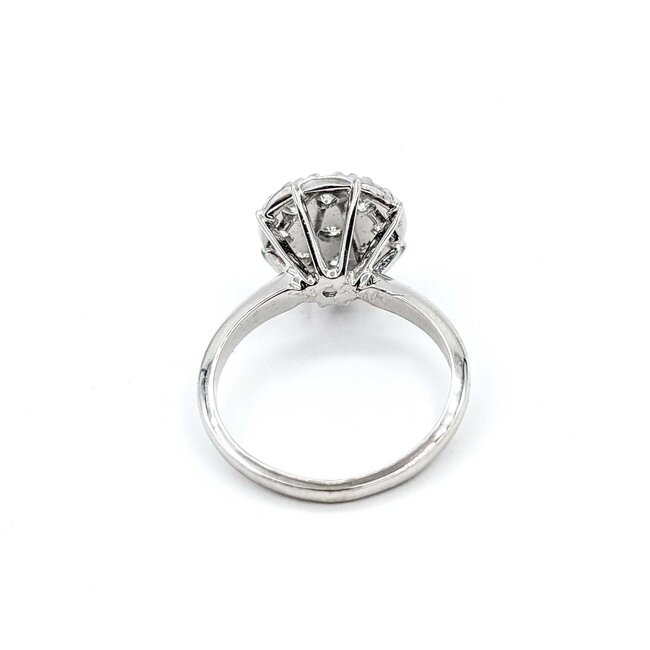 Ring Cocktail .50ctw Round Diamonds 14kw Sz6.5 3.56g 225020016