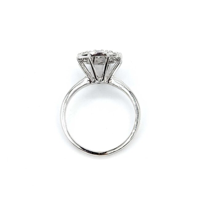 Ring Cocktail .50ctw Round Diamonds 14kw Sz6.5 3.56g 225020016