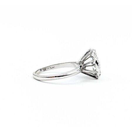 Ring Cocktail .50ctw Round Diamonds 14kw Sz6.5 3.56g 225020016