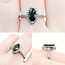 Ring Halo .25ctw Round Diamonds 1.05ct Green Tourmaline 14kw Sz7 3.84g 225030046