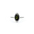Ring Halo .25ctw Round Diamonds 1.05ct Green Tourmaline 14kw Sz7 3.84g 225030046