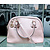 Handbag Gucci Interlocking GG Dome Pink Leather 125035056