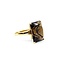 Ring Solitaire 12.0ct Smokey Quartz 14ky Sz7.5 5.26g 225030051