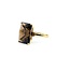 Ring Solitaire 12.0ct Smokey Quartz 14ky Sz7.5 5.26g 225030051