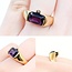 Ring .02ct Round Diamond 2.70ct Amethyst 14ky Sz6 9.71g 225030049