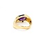 Ring .02ct Round Diamond 2.70ct Amethyst 14ky Sz6 9.71g 225030049