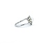 Ring Vintage Mid-Century Engraved .10ctw Single Cut Diamonds 7mm Pearl 14kw sz4.25 124110750