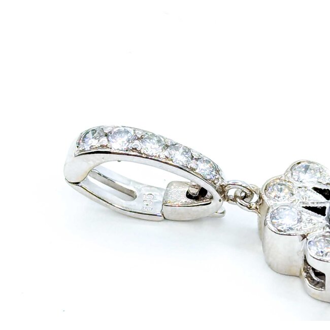 Pendant Enhancer Bail 2.10ctw Round Diamonds 8.5-9.2mm Tahitian Pearls 14kw 51x18mm 12.49g 225030081