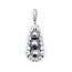 Pendant Enhancer Bail 2.10ctw Round Diamonds 8.5-9.2mm Tahitian Pearls 14kw 51x18mm 12.49g 225030081