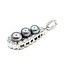 Pendant Enhancer Bail 2.10ctw Round Diamonds 8.5-9.2mm Tahitian Pearls 14kw 51x18mm 12.49g 225030081