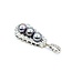 Pendant Enhancer Bail 2.10ctw Round Diamonds 8.5-9.2mm Tahitian Pearls 14kw 51x18mm 12.49g 225030081