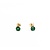 Earrings Stud .45ctw Emeralds 14ky 4mm .59g 225030093