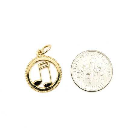 Charm Music Note 14ky 22.55mm 1.66g 225030078
