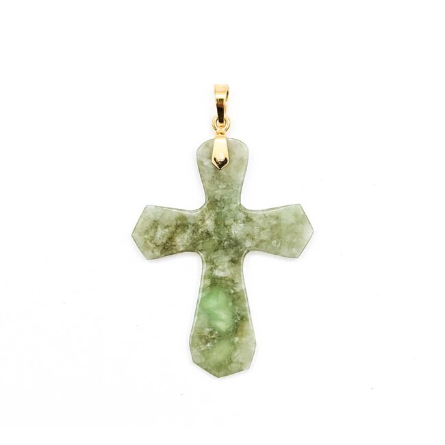 Pendant Jade Cross 14ky 50x31mm 3.50g 225030095