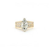  Ring Channel Set 2.02ct Marquise Diamond 1.00ctw Diamonds 14ky Sz7 7.22g 225030063