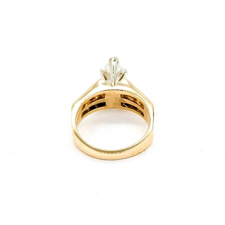 Ring Channel Set 2.02ct Marquise Diamond 1.00ctw Diamonds 14ky Sz7 7.22g 225030063