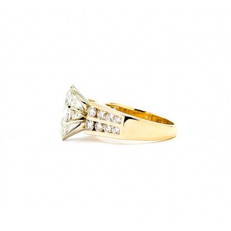 Ring Channel Set 2.02ct Marquise Diamond 1.00ctw Diamonds 14ky Sz7 7.22g 225030063