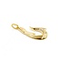 Pendant Fish Hook .20ctw Round Diamonds 18ky 1x.5" 2.48g 125030027