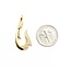 Pendant Fish Hook .20ctw Round Diamonds 18ky 1x.5" 2.48g 125030027