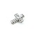 Pendant Cross 1.00ctw Round & Baguette Diamonds 900pt .8x.6" 4.7g 125030024