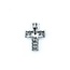 Pendant Cross 1.00ctw Round & Baguette Diamonds 900pt .8x.6" 4.7g 125030024