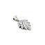 Pendant Tear Drop Leaf 1.50ctw Round Diamonds 900pt 1.12x.55" 5.53g 125030025