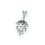 Pendant Tear Drop Leaf 1.50ctw Round Diamonds 900pt 1.12x.55" 5.53g 125030025