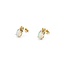 Earrings .10ctw Round Diamonds 1.70ctw Australian Opal 14ky 12x6mm 2.24g 225030061